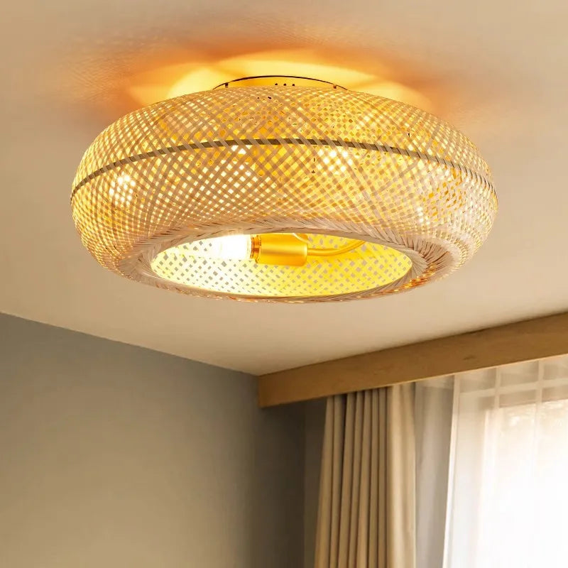 BambooAir | Moderne Plafondventilator met LED Licht en Afstandsbediening