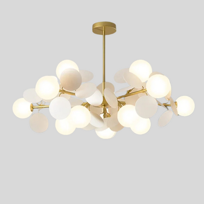Kleurrijke LED Hanglamp met Glazen Bloemdesign