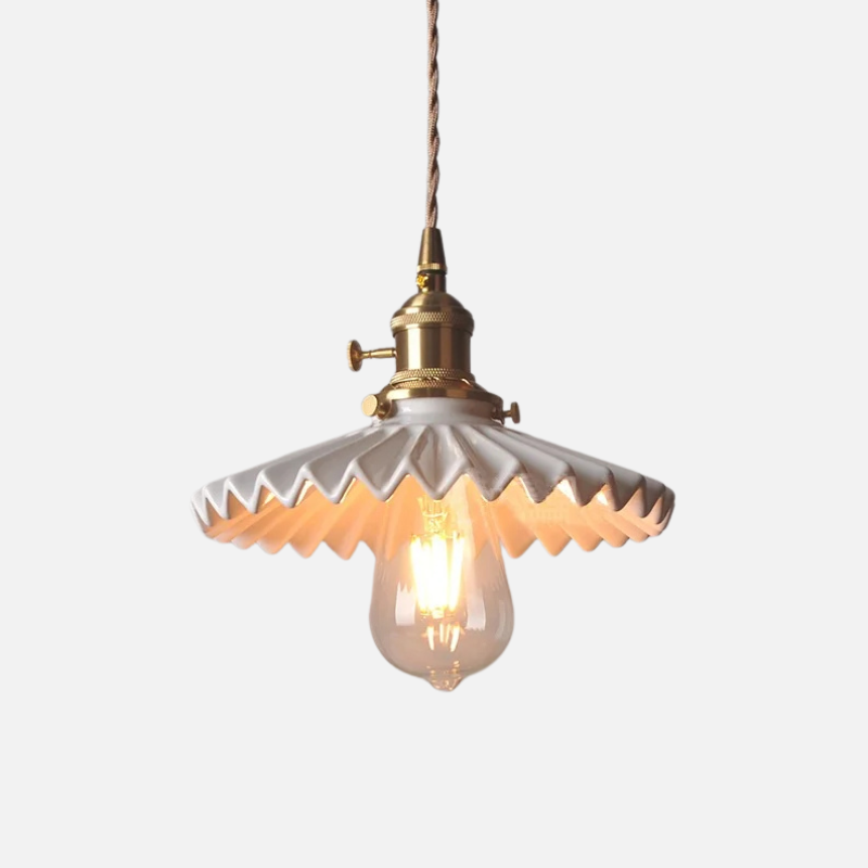 Scandinavian Elegance Witte Keramische Hanglamp