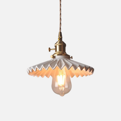 Scandinavian Elegance Witte Keramische Hanglamp