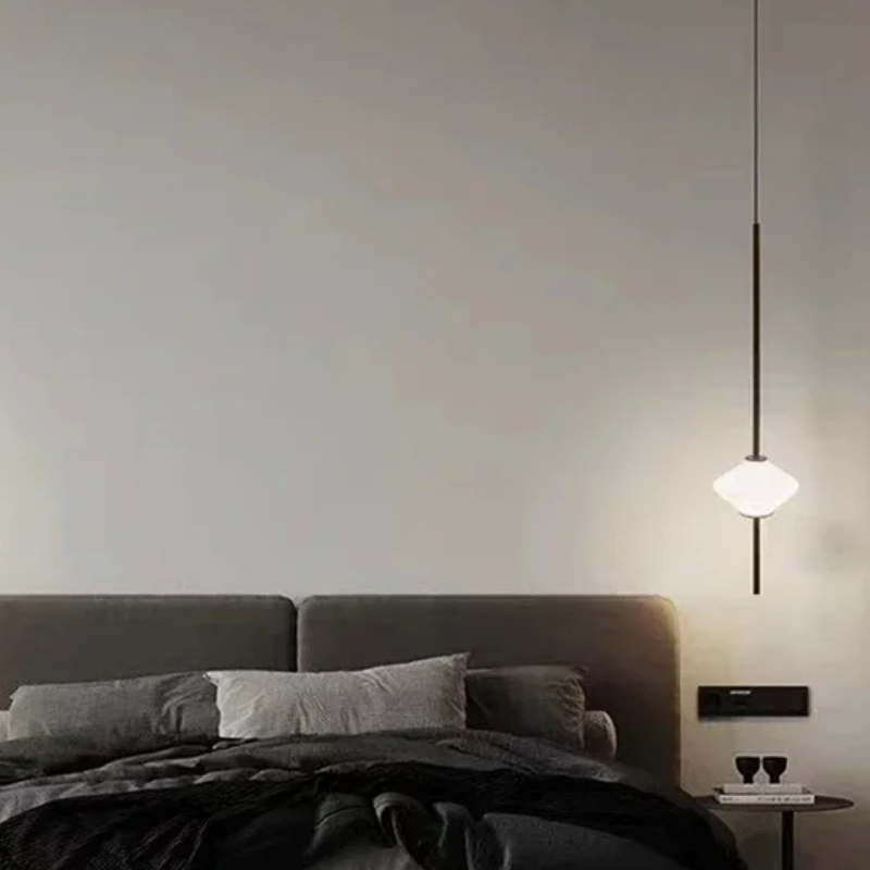 Art Deco Glazen Hanglamp met Zachte LED-verlichting