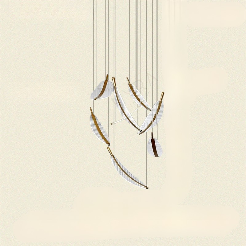 LED Plafondlamp met Bladvormig Design