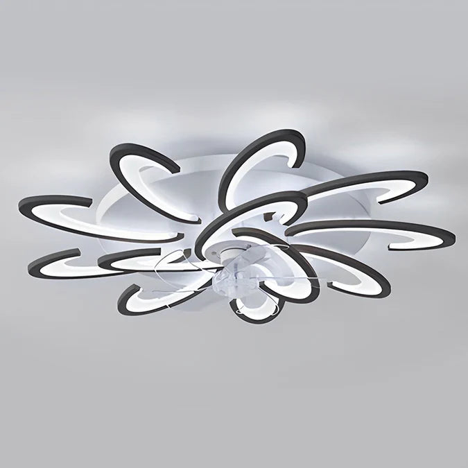 Minimalistische Plafondventilator met LED-verlichting