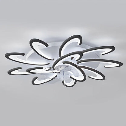 Minimalistische Plafondventilator met LED-verlichting