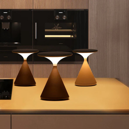 Luxe Draadloze Tafellamp met Zandloperdesign