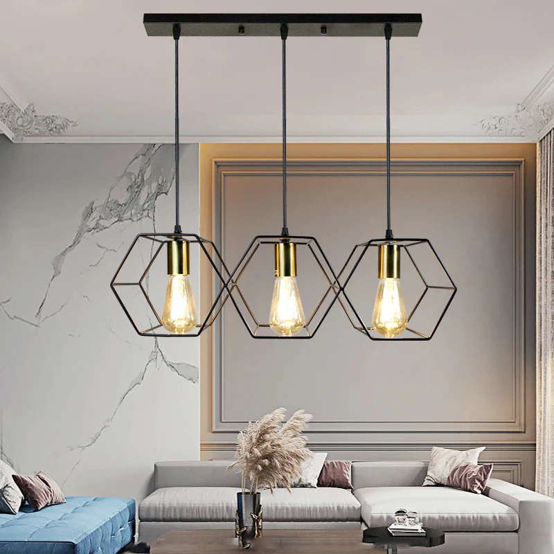 Geometrische Metalen Plafondkroonluchter met Creatief Ontwerp