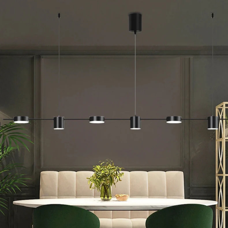 Aurora Lineaire Hanglamp met Minimalistische Koppen