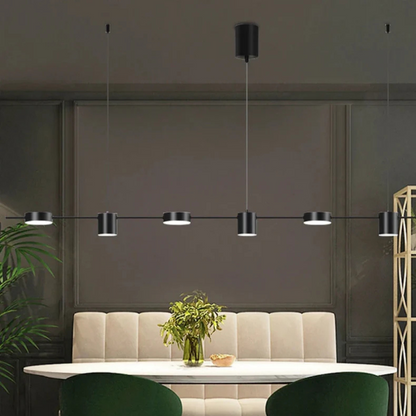Aurora Lineaire Hanglamp met Minimalistische Koppen