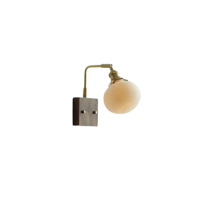 Nordic Scandinavische LED Wandlamp met Houten Accenten