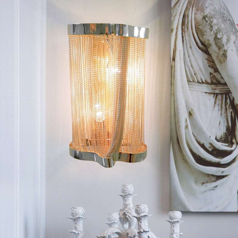 Elegante Aluminium Kwast Wandlamp met Gloed