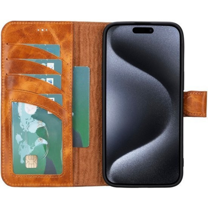 Telefoonhoesje Wallet Leer Pasjeshouder Kickstan