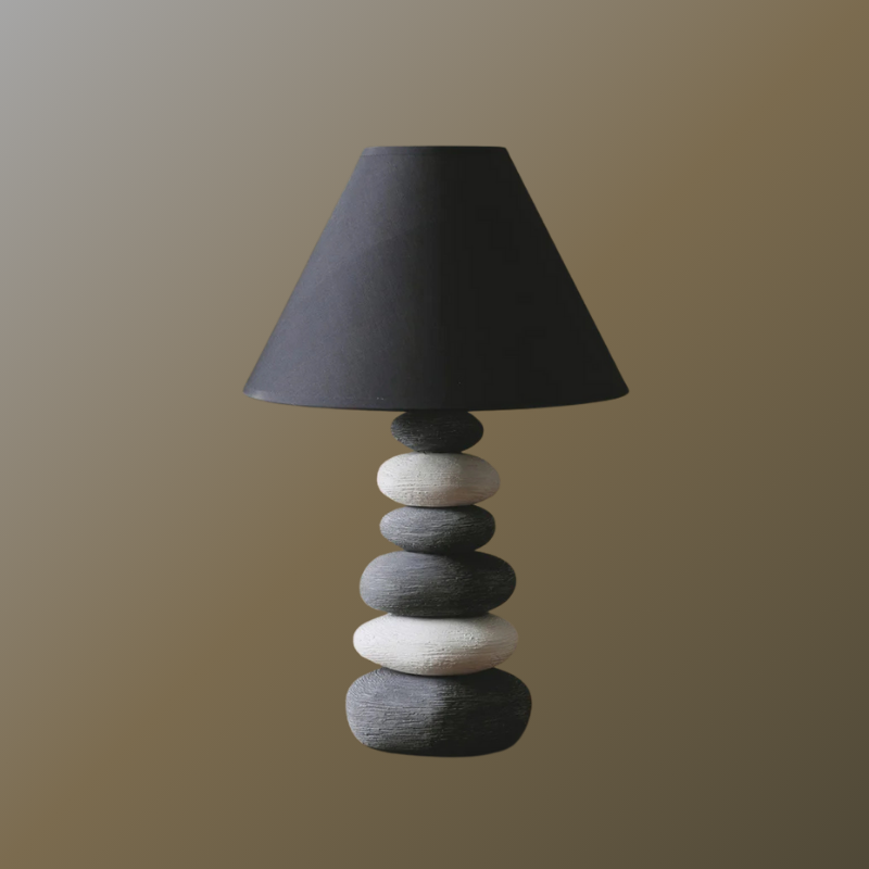 Wabi Sabi-Stijl Bionic Stone Natuurlijke Roest Tafellamp