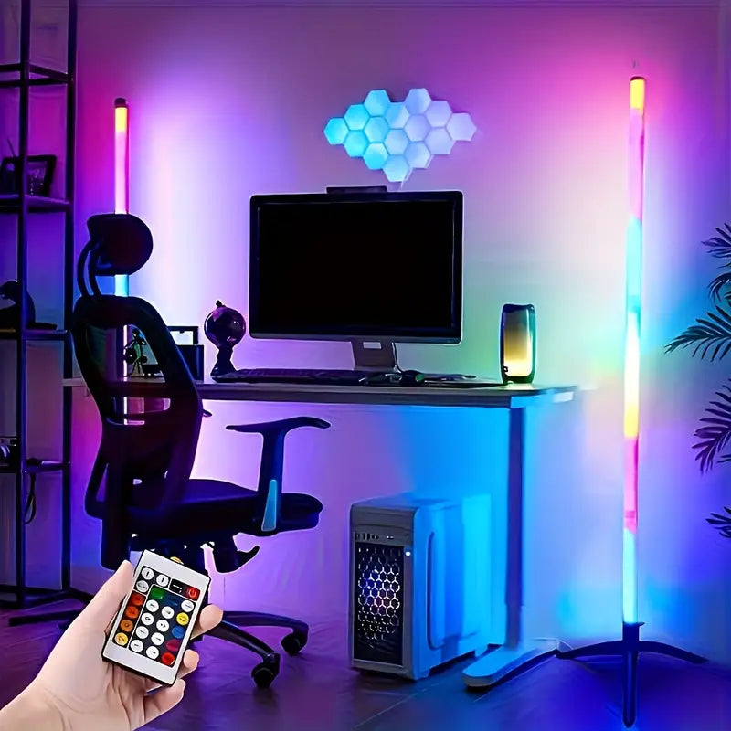 Smart LED Vloerlamp – RGB Muziek Sfeerlamp met App-bediening