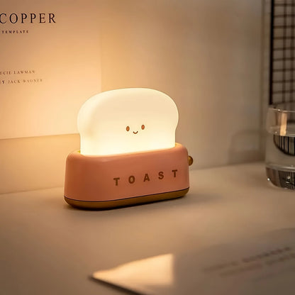 Toaster Vorm LED Nachtlamp – Oplaadbare Tafellamp met Warme Sfeerverlichting