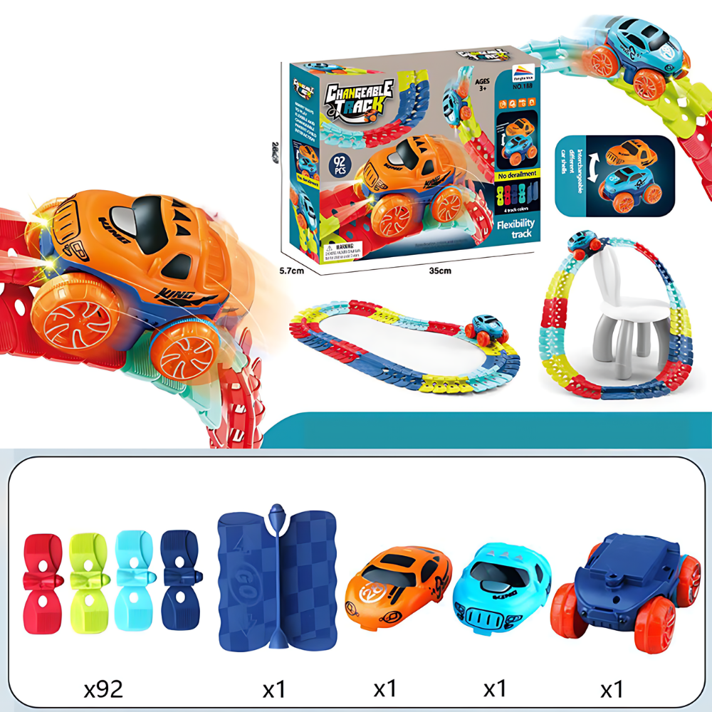 Speelgoed Racebaan Flexibel Looping Stuntauto Set