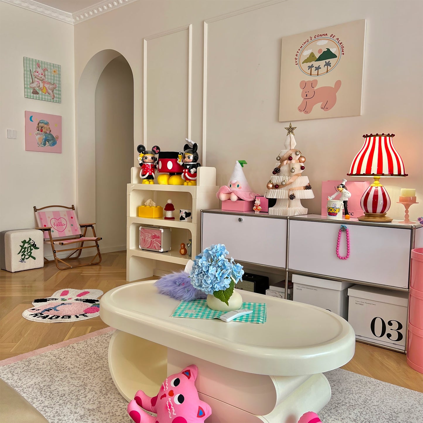 Vintage Stijl Circus Troup Tafellamp