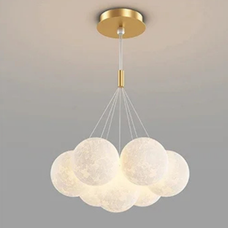 Moderne Bubble Kroonluchter met Glazen Bollen