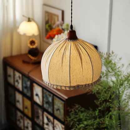 Vintage Boho Koepelvorm Hanglamp in Japanse Stijl