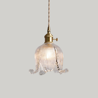 Luxe Tiffany Hanglamp met Walnoothout