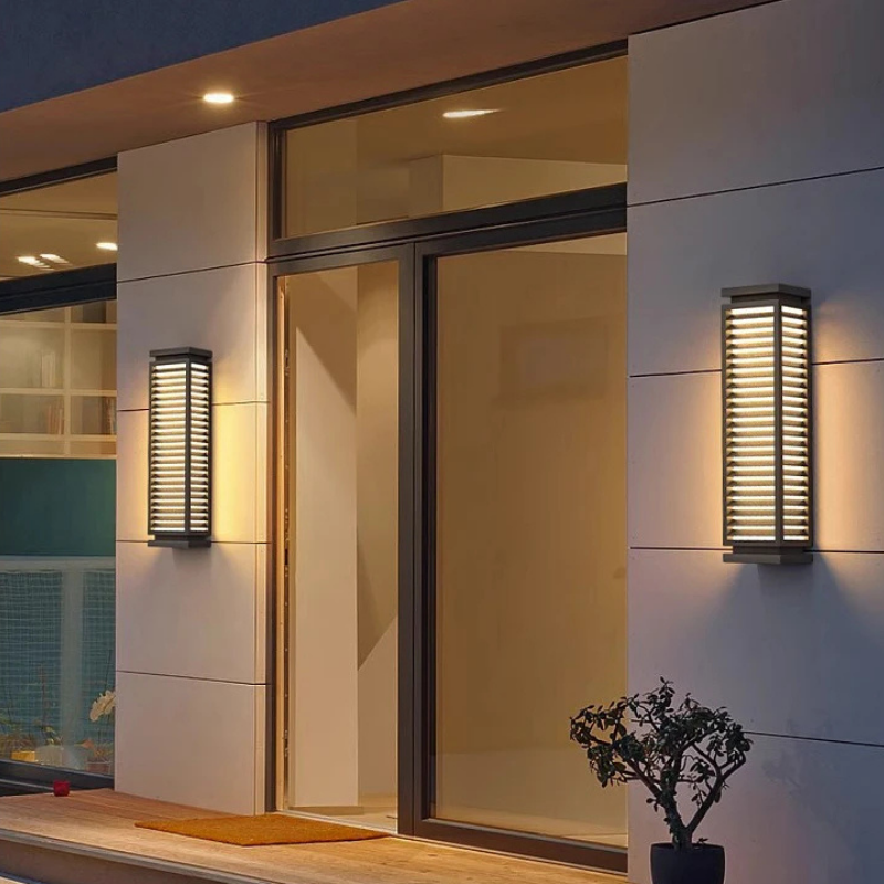 Moderne Buitenwandlamp van Roestvrij Staal