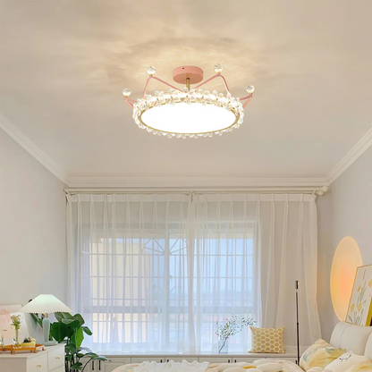 Bloem Bladkroon Plafondlamp met  Gouden Afwerking