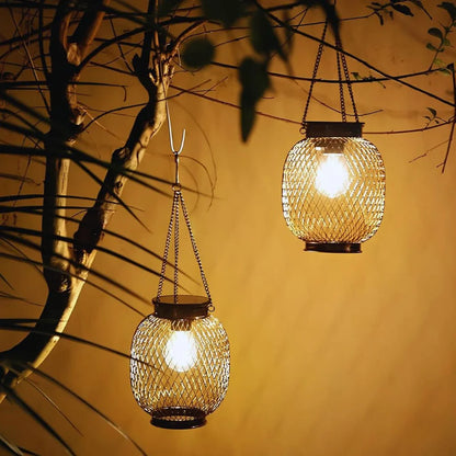 Moderne Lantaarn Zonne-energie Buitenverlichting