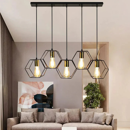 Geometrische Metalen Plafondkroonluchter met Creatief Ontwerp