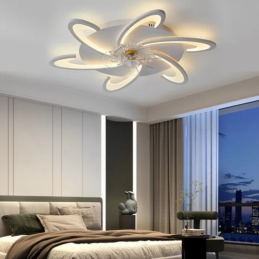 Minimalistische Plafondventilator met LED-verlichting
