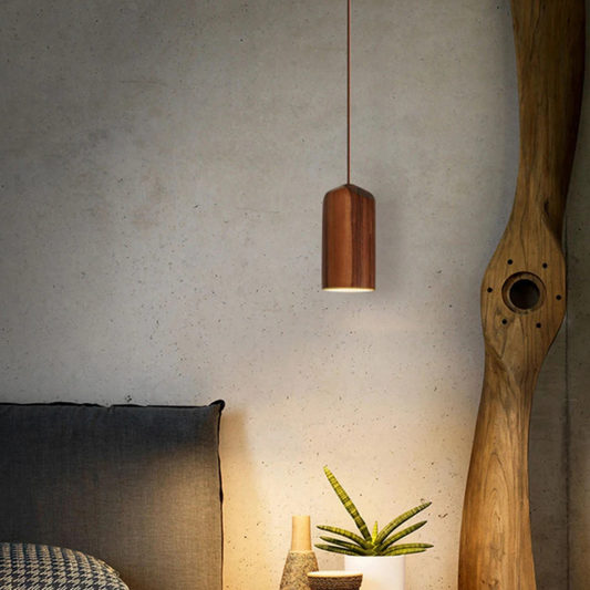 Borealis Glow Scandinavische Houten Hanglamp