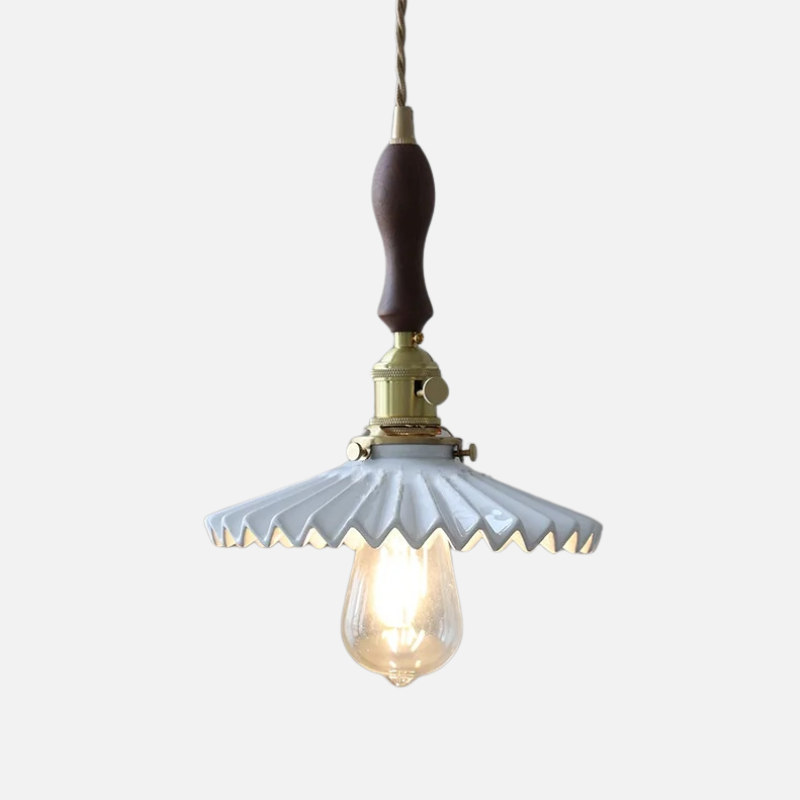 Scandinavian Elegance Witte Keramische Hanglamp