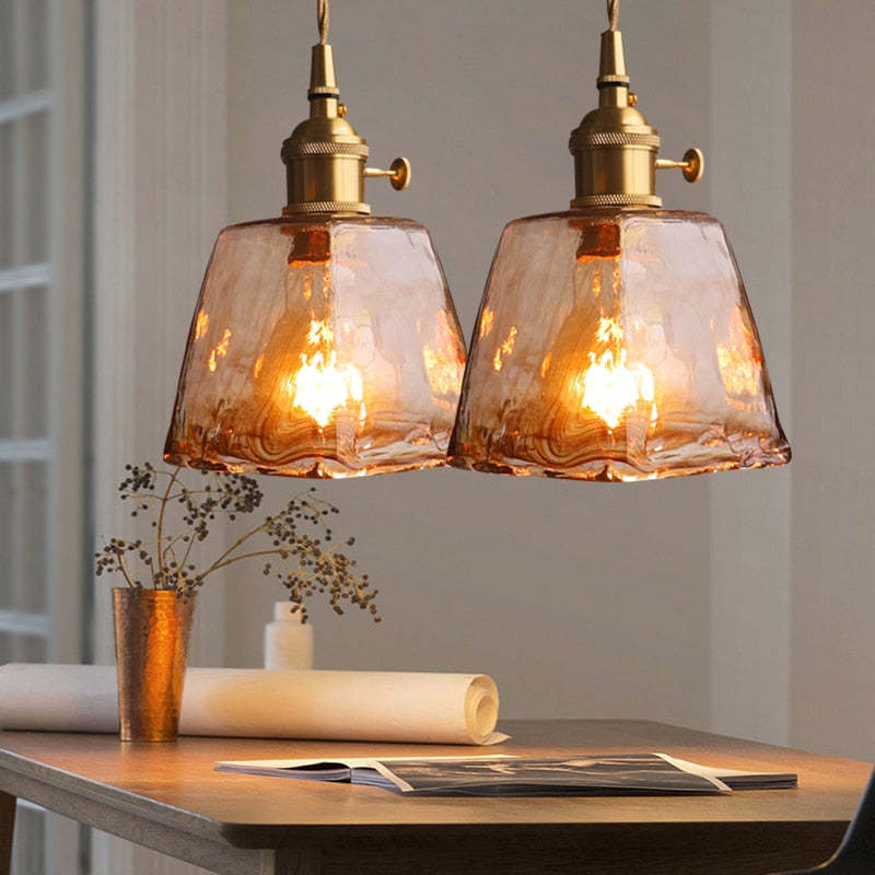 Vintage Goud Metalen Retro LED Hanglamp