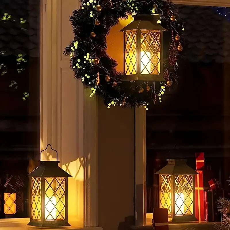 Solar Hanglamp met Ingebouwde LED Kaars – Creatieve Buitenverlichting