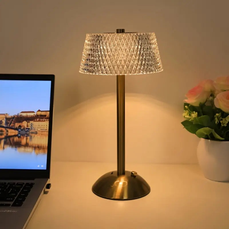 Moderne LED Kristallen Tafellamp met Touchbediening