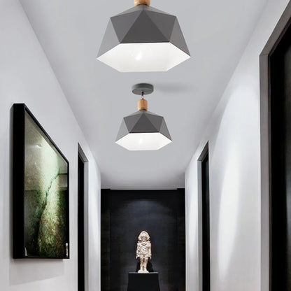 Elegante Eenvoudige Macaron Metalen Plafondlamp