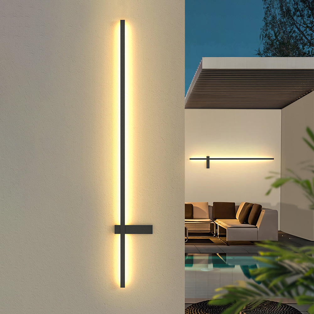 Moderne Minimalistische LED IJzeren Buiten Wandlamp
