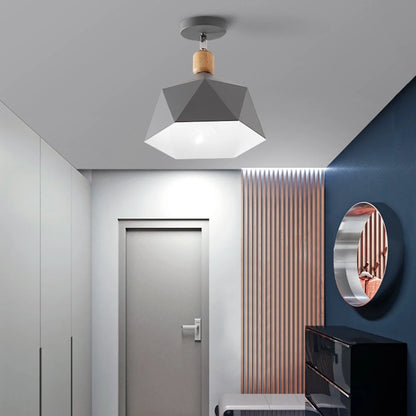Elegante Eenvoudige Macaron Metalen Plafondlamp