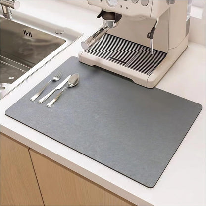 Afdruipmat Keuken Diatomiet Sneldrogend Antislip