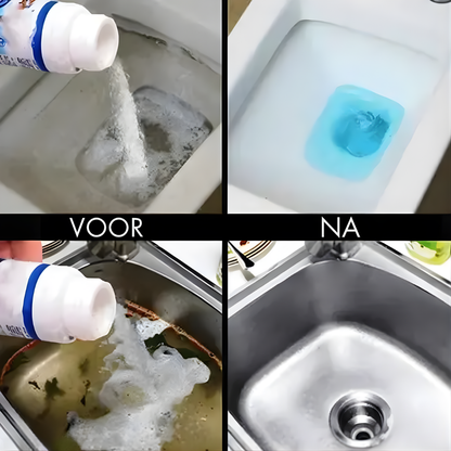 Afvoerreiniger Poeder Ontstoppingsmiddel Reiniging Keuken Badkamer