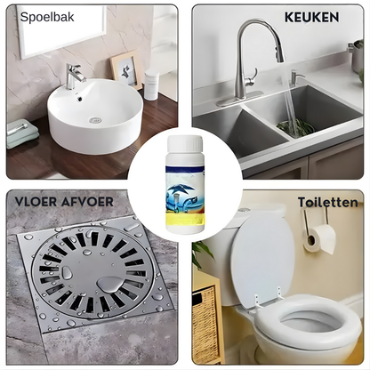 Afvoerreiniger Poeder Ontstoppingsmiddel Reiniging Keuken Badkamer