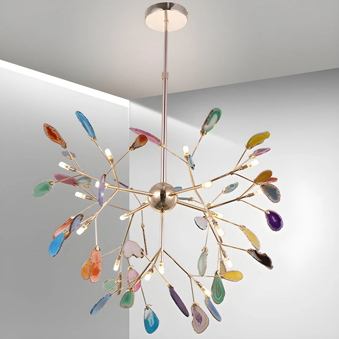 Aurora Bloom Luxe Retro Agaten Kroonluchter