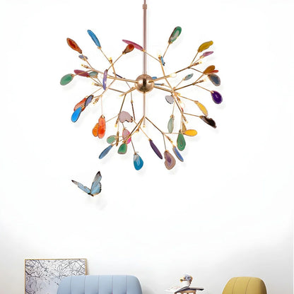 Aurora Bloom Luxe Retro Agaten Kroonluchter