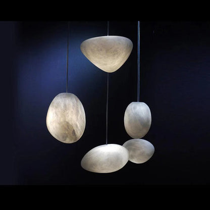 Moderne Albast Natuursteen Hanglamp)