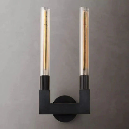 Moderne Glas Dubbele Hoofd LED Wandlamp