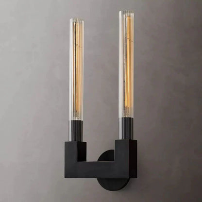 Moderne Glas Dubbele Hoofd LED Wandlamp
