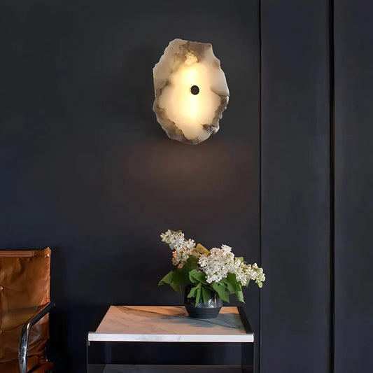 Petra Elegante Wandlamp met Alabaster Afwerking