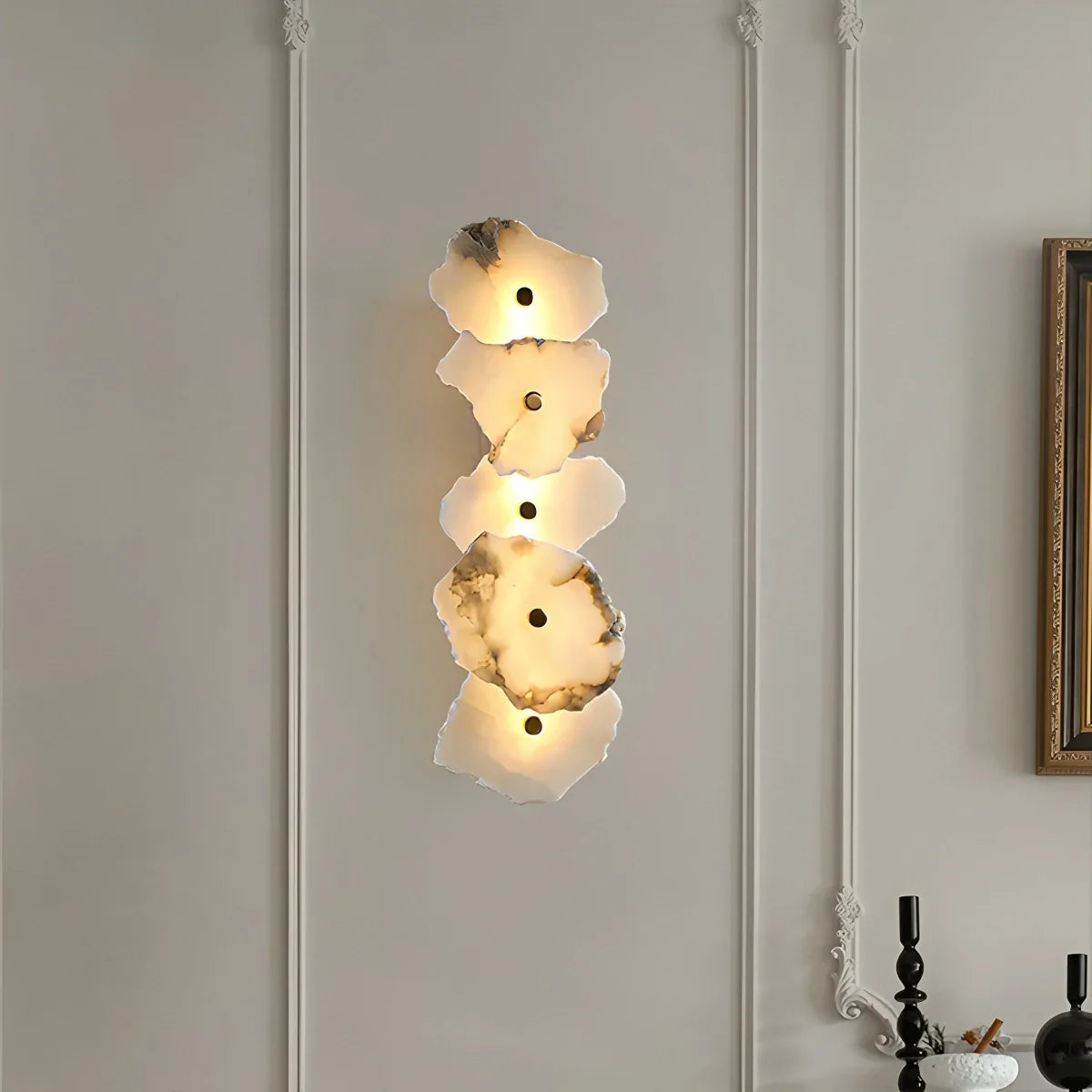 Petra Elegante Wandlamp met Alabaster Afwerking