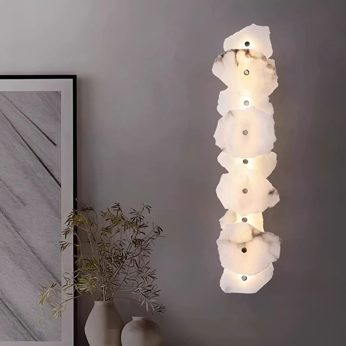 Petra Elegante Wandlamp met Alabaster Afwerking