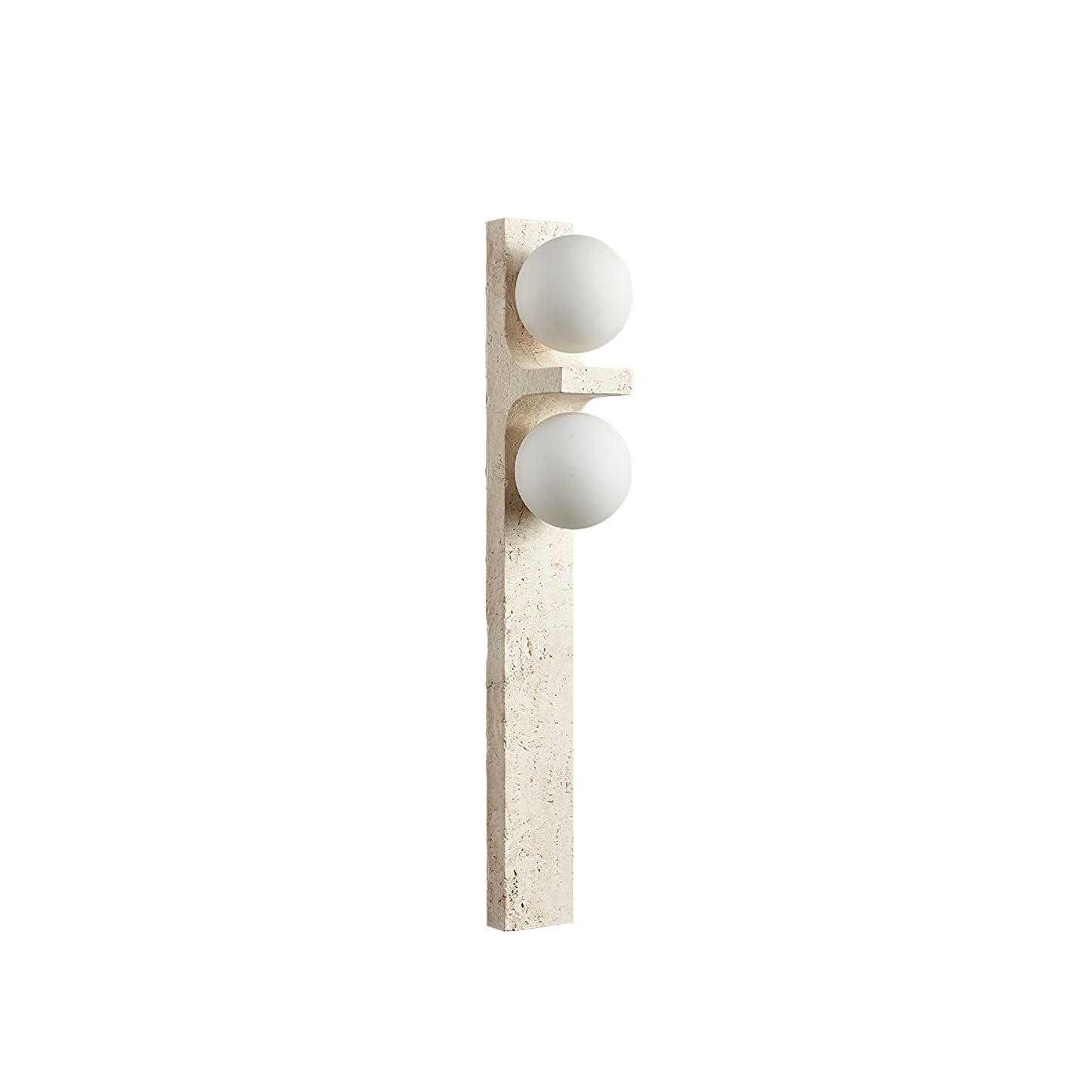 Moderne Asymmetrische Travertin Wandlamp