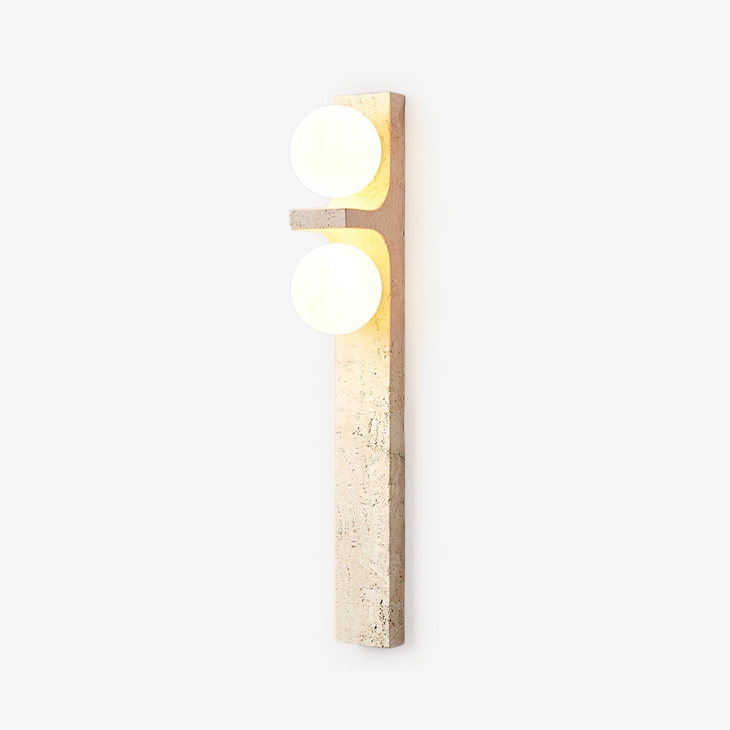 Moderne Asymmetrische Travertin Wandlamp