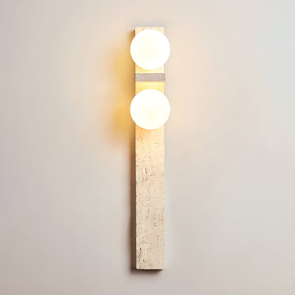Moderne Asymmetrische Travertin Wandlamp